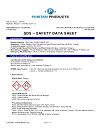 Sds – Safety Data Sheet