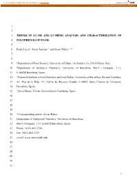 1 1 2 Trends in Lc-Ms and Lc-Hrms Analysis And