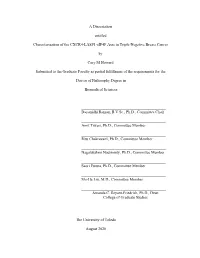 A Dissertation Entitled Characterization of the CXCR4