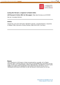 A Response to Robert Allen LSE Research Online URL for This Paper: Version: Accepted Version