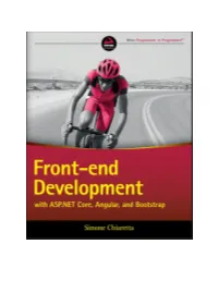 Front-End Development with ASP.NET Core, Angular, And