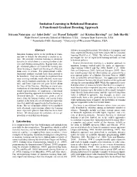 Imitation Learning in Relational Domains: a Functional-Gradient Boosting Approach