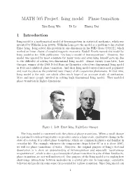 Ising Model – Phase Transition