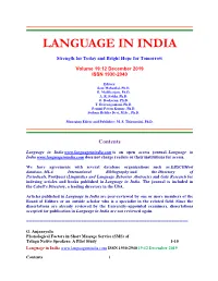 Language in India