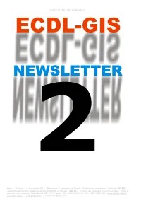 Newsletter Ecdl-Gis@Lartu Ecdl-Gis