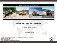 Oshkosh Defense Overview