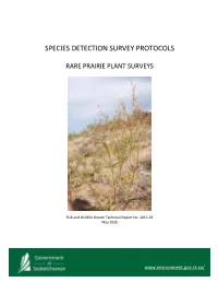 Species Detection Survey Protocols