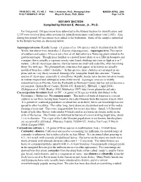 BOTANY SECTION Compiled by Richard E. Weaver, Jr., Ph.D. for This Period, 158 Specimens Were Submitted to the Botany Section