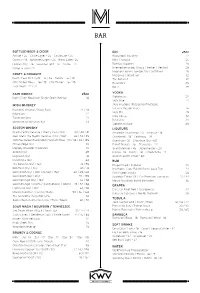 Gin Vodka Liqueurs Rum Grappa Tequila Sambuca