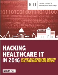 Hacking Healthcare IT in 2016