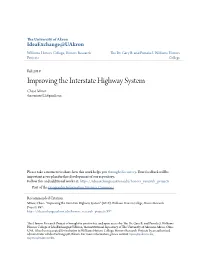 Improving the Interstate Highway System Chase Minor Chaseminor522@Gmail.Com