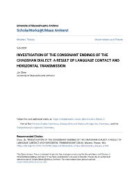 Investigation of the Consonant Endings of the Chaoshan Dialect: a Result of Language Contact and Horizontal Transmission