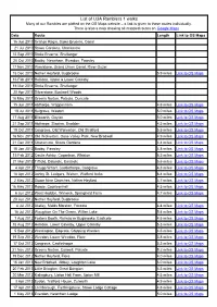 Ramblers 1: List of Walks