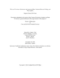 Stephen Edward Devilbiss Dissertation Submitted to the Faculty of the Virginia Polytechnic Institute and State University In