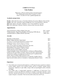 CURRICULUM VITAE Yulia Pushkar