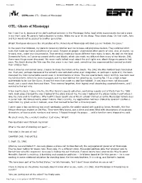 ESPN.Com - ETICKET - OTL: Ghosts of Mississippi