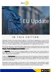 EU Update – November, 2020