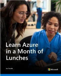 Learn Azure in a Month of Lunches