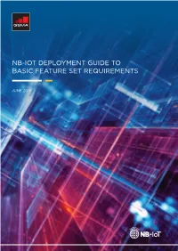 NB-Iot Deployment Guide to Basic Feature Set Requirements