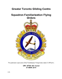 Squadron Familiarization Flying Orders