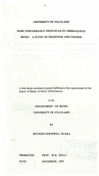 University of Zululand Some