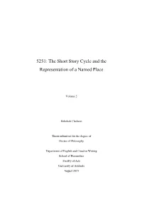5251 / the Short Story Cycle and the Representation of a Named Place