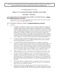 Chapter 113. Texas Essential Knowledge and Skills for Social Studies