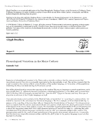 Glyph Dwellers Phonological Variation in the Maya Codices