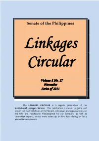 Linkages Circular Vol. 8 No. 17