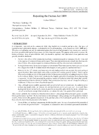 Repealing the Factors Act 1889