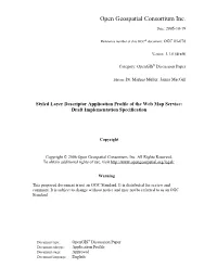 Styled Layer Descriptor Profile of the Web Map Service Implementation Specification