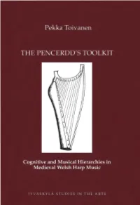 The Pencerdd's Toolkit. Cognitive and Musical Hierarchies in Medieval