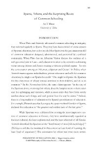 Sparta, Athens, and the Surprising Roots of Common Schooling Avi I