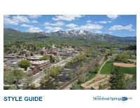 Style Guide Table of Contents