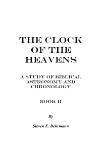 The Clock of the Heavens