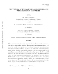 The Theory of Dynamical Random Surfaces with Extrinsic Curvature
