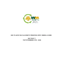2021 Waste Management Phoenix Open Media Guide Section 7: Top Finishers 1932