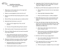 Acts 9:31-43 1. What Did You Do This Week To