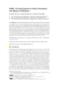 BAAC: a Prolog System for Action Description and Agents Coordination∗