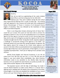 KOCOA Newsletter August 2020