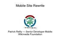 Mobile Site Rewrite