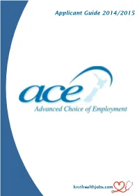 Applicant Guide 2014/2015
