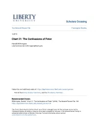 Chart 21: the Confessions of Peter