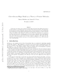 Chern-Simons-Higgs Model As a Theory of Protein Molecules