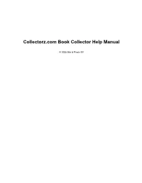 Collectorz.Com Book Collector Help Manual