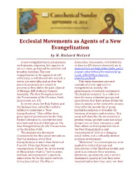 Ecclesial Movements As Agents of a New Evangelization by H