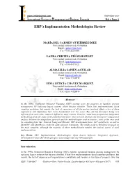ERP´S Implementation Methodologies Review