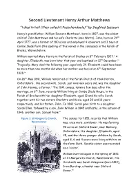 Second Lieutenant Henry Arthur Matthews ‘’I Died in Hell (They Called It Passchendaele)’’ by Siegfried Sassoon