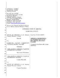 2014-8-19 Arizona's Responsive Statement of Facts Regarding
