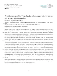 Crustal Structure of the Volgo-Uralian Subcraton Revealed by Inverse And